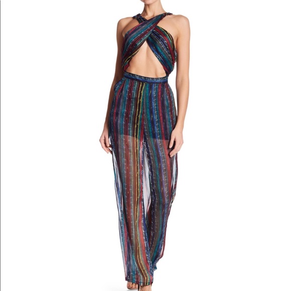 Pants - NEW🌵Sheer Bodice Wrap Jumpsuit